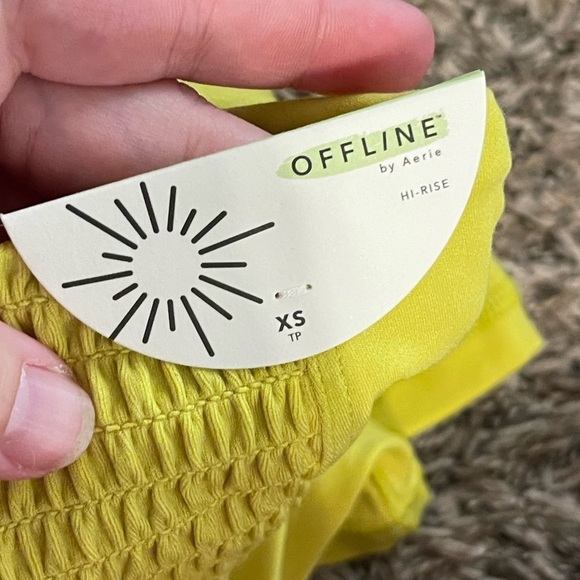 Aerie offline nwt real me shortie yellow bike short - Picture 5 of 16
